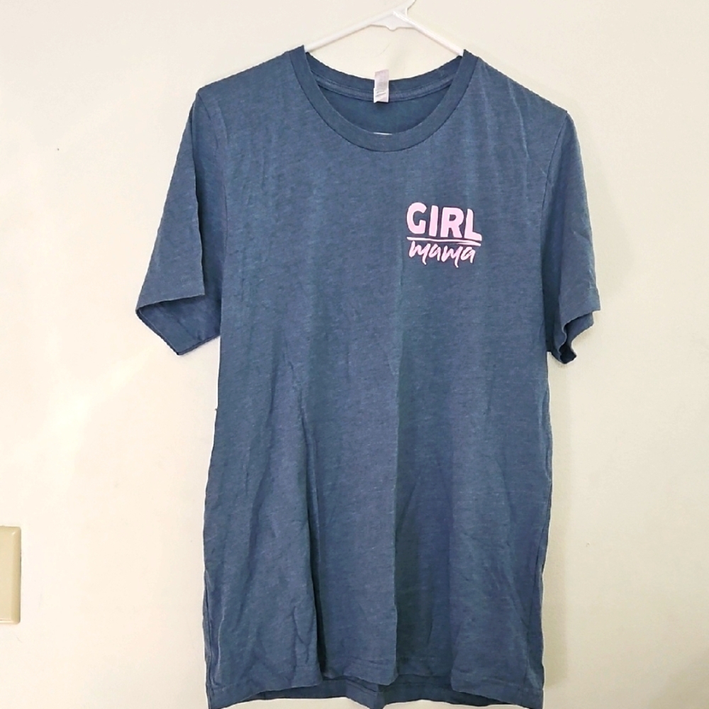 Large Blue 'Girl Mama' T-Shirt